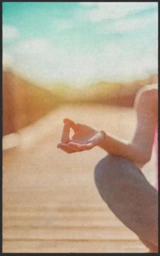 Fussmatte Yoga 7347 | Größe: 60 cm x 90 cm