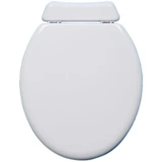 Haro Universal WC-Sitz 7200002 schwarz, mit Deckel, Edelstahlscharnier/Rückbrett