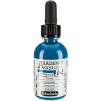 Schmincke Acrylfarbe Türkis - 50ml Akademie Acrylcolor Ink in Pipettenflasche 23 450 024
