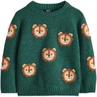 Next Rundhalspullover Strickpullover mit Figurenmuster (1-tlg)