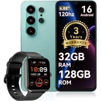blackview Blackview WAVE 10 (32+128) Android 16 120HZ R50-Uhr Smartphone (6.8 Zoll, 128 GB Speicherplatz, 32 MP Kamera)