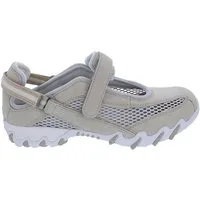 Allrounder by Mephisto Allrounder Sneaker Niro 27/06, Velourleder mit offenem Mesh, Beige, Fu Klettschuh