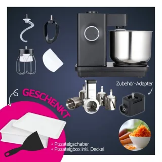 Wilfa Probaker Spar-Set mit Trommelraffel inkl. Tool-Adapter Schwarz