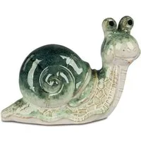 formano Dekofigur Steinoptik, Höhe: 13cm, Farbe: Grau, Motiv: Schnecke