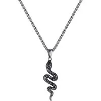 Firetti Kette mit Anhänger Schmuck Geschenk Edelstahl Halsschmuck Halskette Venezianer Schlange