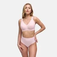 cfab Bügelloser BH Comfort Minimizer BH-Baby Pink-3XL (1-tlg)
