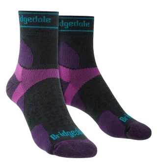 Bridgedale - Womens Ultralight Merino Socken - Holzkohle / Lila