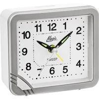 Atlanta Quarzwecker ideal für Reisen, Geschenkidee, Leuchtzeiger, Weckwiederholung, analog