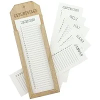 Home-trends24.de ewige Kalender Geburtstagskalender Memoboard Kalender Geburtstage Holz Dauer
