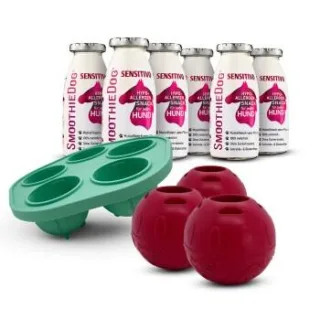 SmoothieDog Sensitivo (Pferd) 6x 250 ml + Schleckball 3 Stück