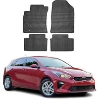 OMAC Auto-Fußmatten für Kia Ceed 2018-2025 Gummimatten Schwarz 4 tlg (4 St), für Kia Ceed 2018-2025 Kia Ceed 2018-2025, Antirutsch,Wasserfest,Einfache Installation