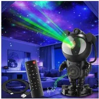 tectake LED Nachtlicht LED-Sternenhimmel-Projektor Astronaut, inkl. Bluetooth, Bluetooth- und Music-Funktion mit 8 Sounds sowie Timer