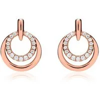 Unique Paar Ohrstecker Ohrstecker 925er Silber rosé Zirkonia Unique SE0842
