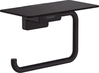 Hansgrohe Papierrollenhalter mit Ablage AddStoris mattschwarz, 41772670 41772670