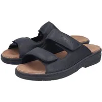 Rieker Pantolette Sommerschuh, Hausschuh mit Klettverschlüsse