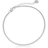 Made by Nami Edelstahlarmband Minimalistisch Damen Filigran, Cuban Link Chain Frauen