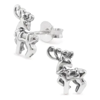 Rentier Ohrringe aus 925 Silber
