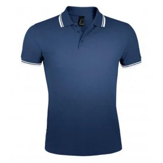 SOLS - Polo manches courtes PASADENA - Homme (Bleu marine/blanc)
