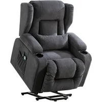 COMHOMA Relaxsessel Relaxsessel Aufstehhilfe Massagesessel mit Stoffoberfläche, mit Relaxfunktion