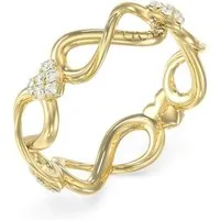 Guess Fingerring DamenUnendlichkeit Goldfarben