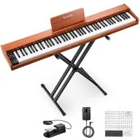Donner Home-Keyboard E-piano 88 Tasten und Halbgewichtete Tastatur DEP-1S (Set), ideal für Anfänger, Aufnahme, Akkorde