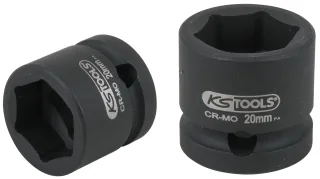 KS Tools 1/2" Sechskant-Kraft-Stecknuss, extra kurz, 20,0 mm - 515.0068