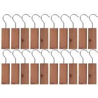 Casativo Kleiderbügel Zedernholz Mottenschutz Set - Natürliche Mottenabwehr Schrank, (20-tlg), Holzart: Zedernholz, Hält Motten vom Kleiderschrank fern