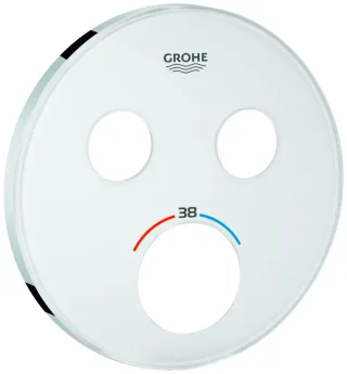 GROHE Rosette 49033 für SmartControl UP-THM mit 2 ASV moon white, 49033LS0 49033LS0