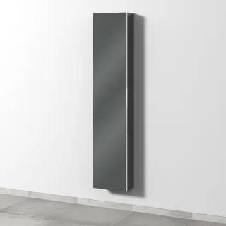 Sanipa 3way Hochschrank mit 1 Tür, Anthrazit-Glanz BS16279