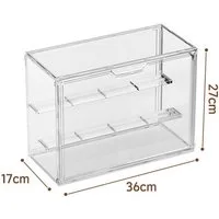HoyoLee Handels GmbH Vitrinenaufsatz Transparenter Displayständer zur Aufbewahrung von Acryl-Displayboxen