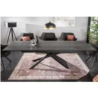 riess-ambiente Esstisch EUPHORIA 180-220-260cm anthrazit - Lava-Design, Keramik made in Italy (Einzelartikel, 1-St), 3 Auszugsstufen für bis zu 12 Personen – ideal für Dein Esszimmer
