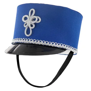 buttinette Funkenhut "Uniform", blau/silber