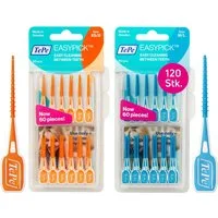 TePe Interdentalbürsten EasyPick Dental Stick, 120 Stück (Doppelpack 2x 60 Stück)