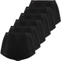 sloggi Maxislip 24/7 Microfibre Maxi Slip breiter Seitenpartie, Elastikbündchen im 6er SPARPACK