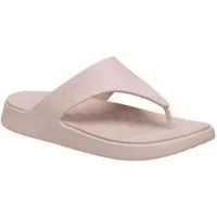 Crocs Zehensandale Getaway Triangle Flip rosa - Damen Badeschuh