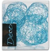 Eurosand Dekokugel DRAHT-BÄLLE Set 10 tlg.: 1x8cm + 3x5cm + 6x3cm in Klarsichtbox