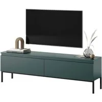 Selsey TV-Schrank BEMMI 2-türig mit Metallgestell, grifflos