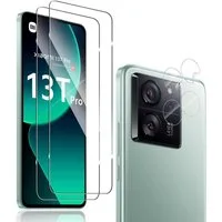 MSM Displayschutzglas 2X Schutzglas (Display + Kamera) für Xiaomi 13T / 13T Pro 5G