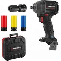 PARKSIDE PERFORMANCE® Akku-Drehschlagschrauber Drehschlagschrauber PPDSSA 20V + 1/4 Hex Adapter ohne Akku
