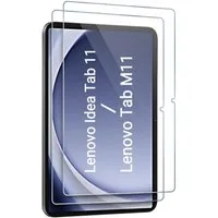 CLM-Tech Displayschutzglas 2X für Lenovo Idea Tab 11'' 2025/ Lenovo Tab M11 11'' 2024, Panzerglas Spar-Set, 2 Stück, Anti-Fingerabdruck und kratzfest