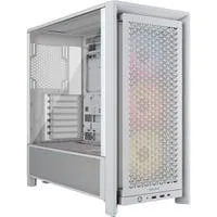 FRAME 4000D RS ARGB , Tower-Gehäuse weiß, Tempered Glass