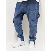 DADA Supreme Regular-fit-Jeans Baggy Denim Pants mit Logo Stitching Worker Slim Worker Slim Cargo
