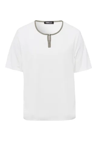 FRANK WALDER - Blusenshirt ELEMENTS mit besonderem Flair salbei/ecru - Gr. - 48