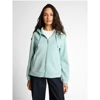 TOM TAILOR Kapuzensweatjacke Regular mit Viskose und Stretch