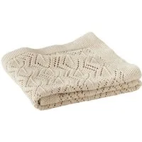 Babydecke Baby Decke mit Pointelle-Muster, Bio-Baumwolle, vertbaudet