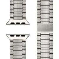 Nalia Smartwatch-Armband Apple Watch 49mm/46/45/44/42(Serie 1-3), Edles Edelstahl Ersatzarmband / für Sport Uhr / Magnetisch & Rostfrei