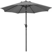Yaheetech Sonnenschirm ∅ 222,5/261/294/326,5 cm, Gartenschirm mit Kurbel, Neigbar, UV Schutz 50+