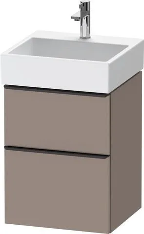 Duravit D-Neo Waschtischunterbau wandhängend Basalt Matt 484x442x625 mm - DE43700BD430000 DE43700BD430000
