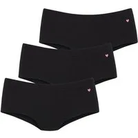LASCANA Hüftpanty (3er Pack) in elastischer Rippen-Qualität