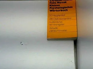 Kleines Psychologisches Wörterbuch (6257 038).